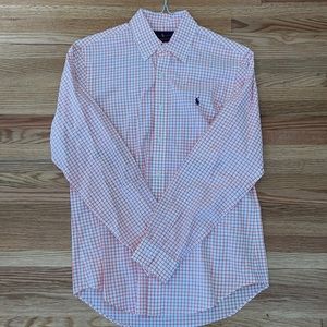 Slim fit Ralph Lauren button down (orange)